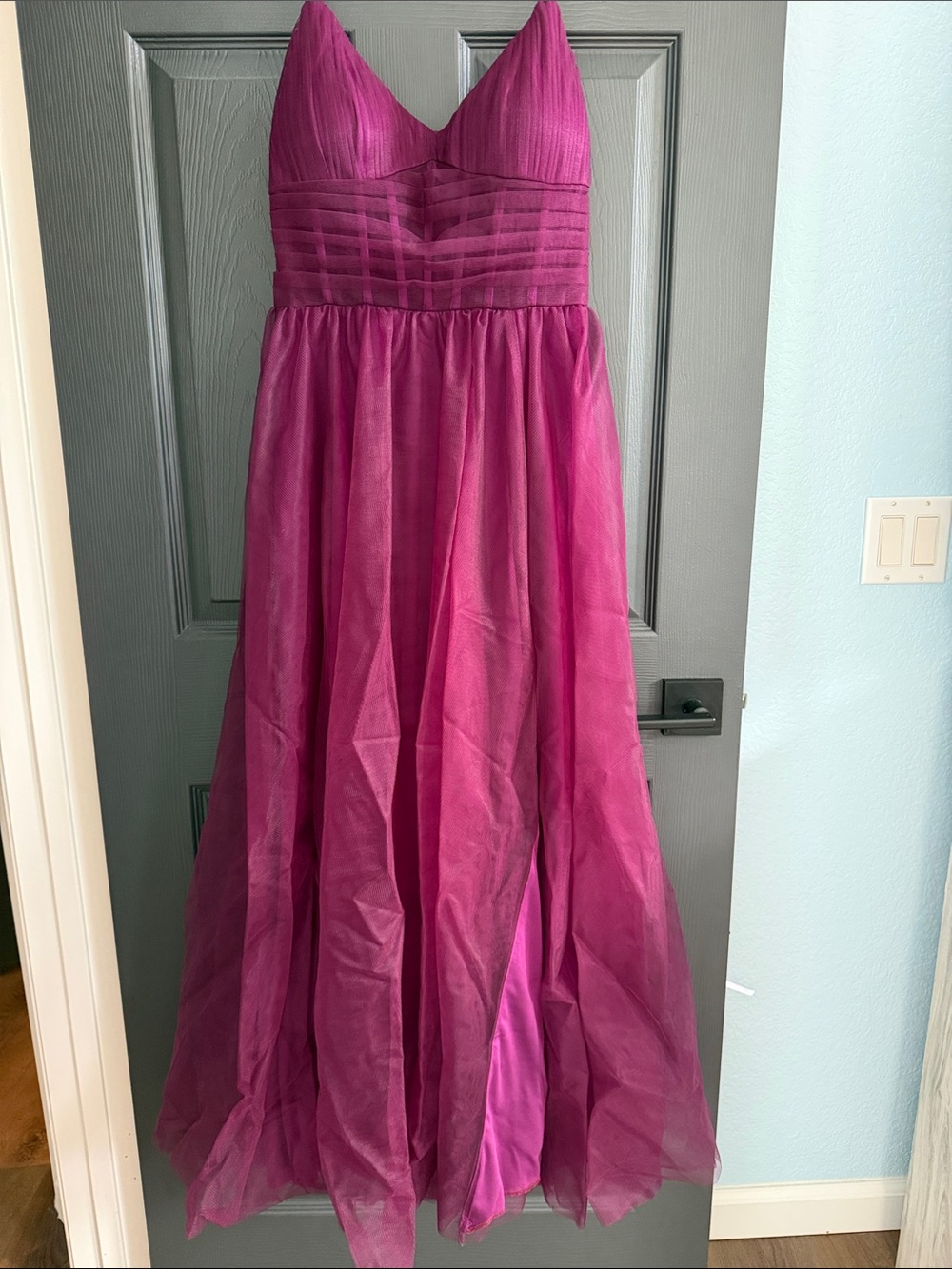 Windsor Magenta Women’s Tulle Formal Dress